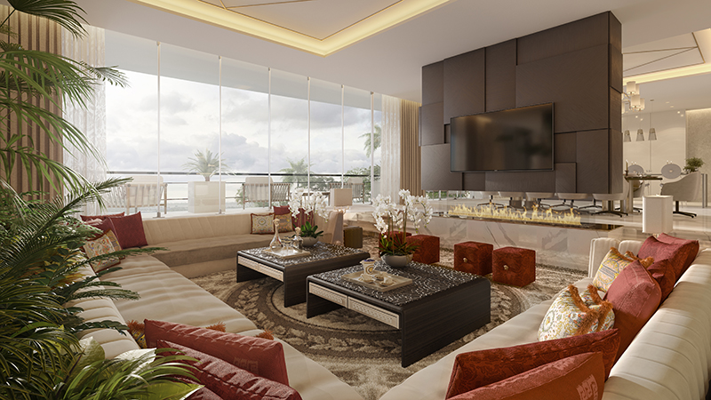 فلل Upside Living بتصاميم داخلية من فيرساتشي هوم